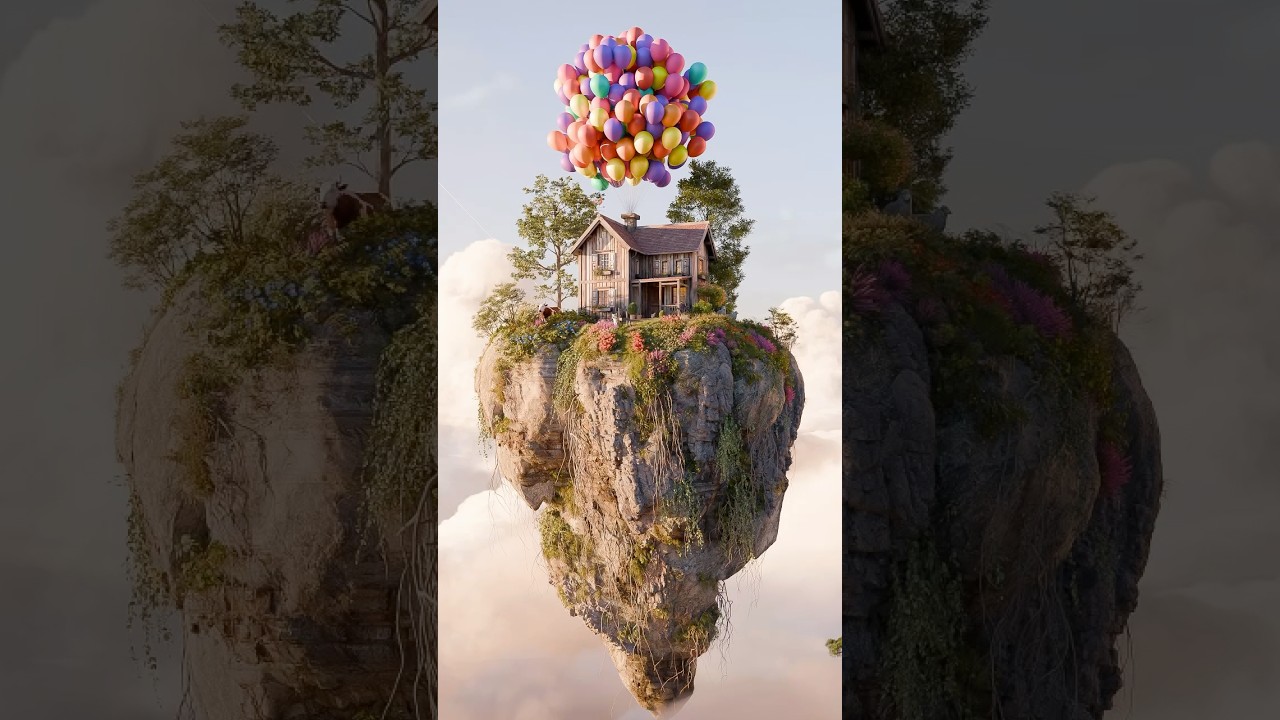 Blender 3D Animation - Floating Island