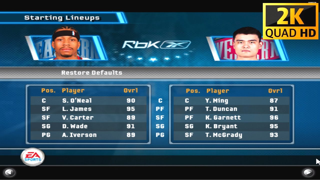 2006 NBA LIVE ALL STAR GAME PC 1440p