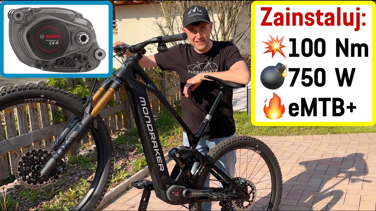 Zainstaluj 100Nm i 750 Watów. Kiox 400C, Bosch CX-R , tryb eMTB+. Masa nowości od DrEbike z Riva.