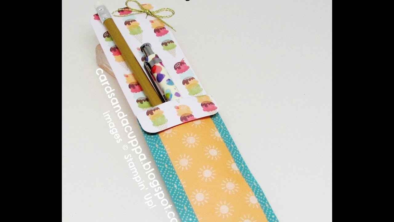 #washiwednesday Easy Pencil Holder