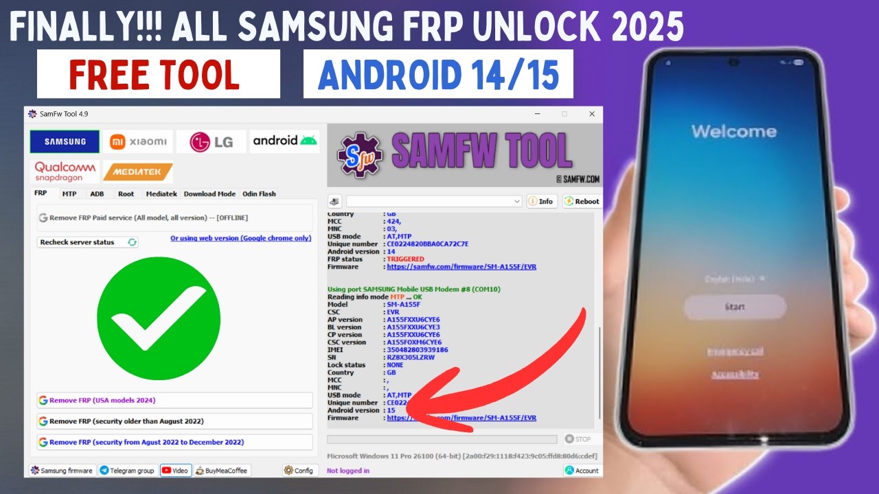 New Method 2025 Samsung FRP Unlock Android 14/15 | All Samsung FRP Bypass 10000% Working Method✅