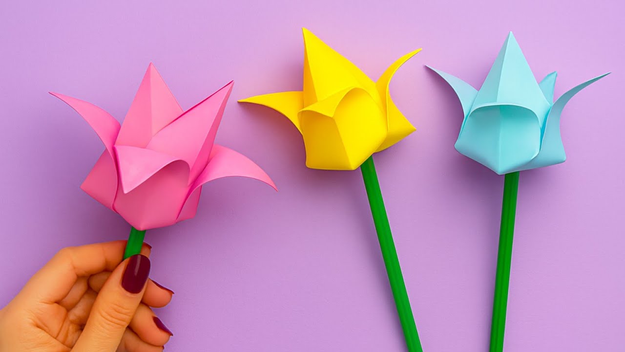 Origami Flower Craft 🌷✨