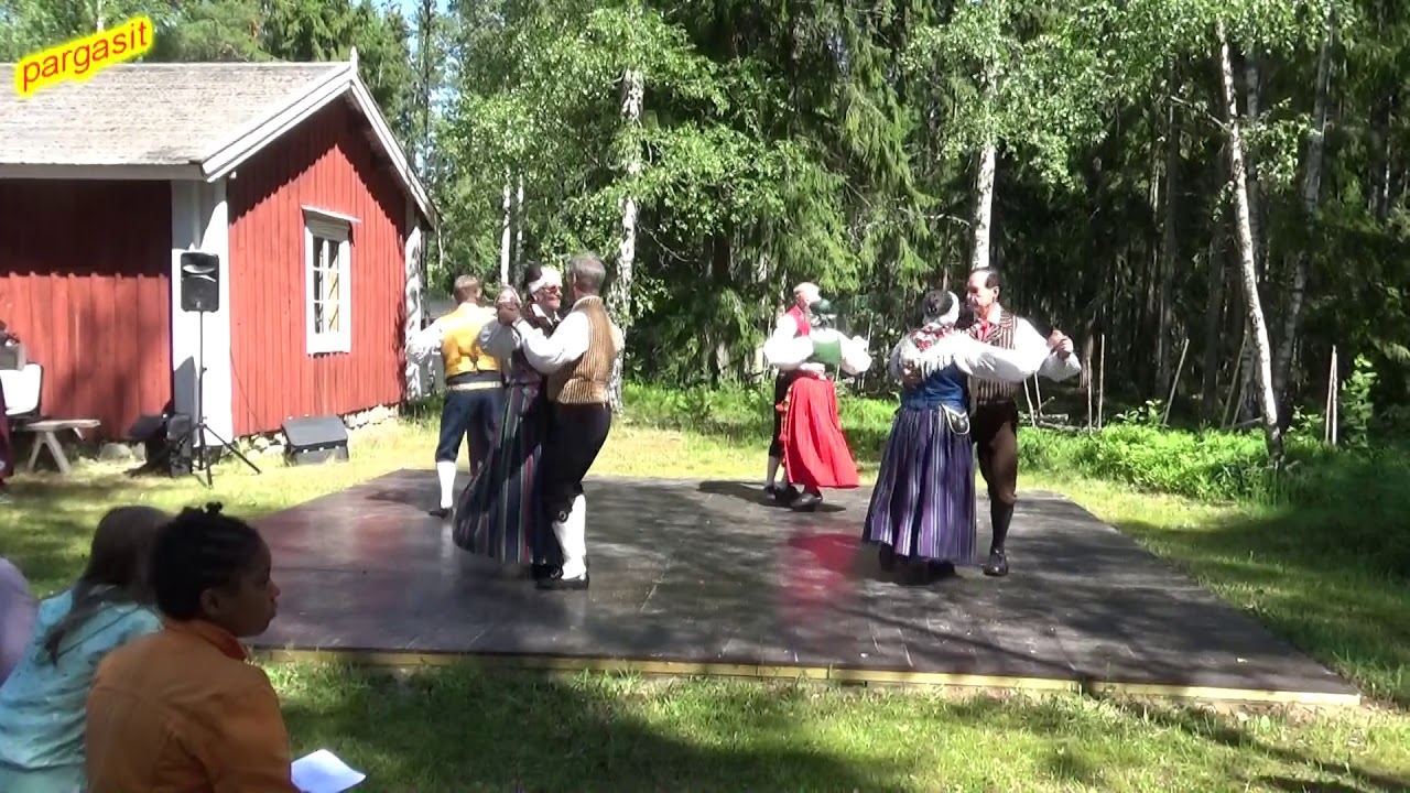 Folk dance - Pekanpolka, Pellinge folkdansare 22.6.2019