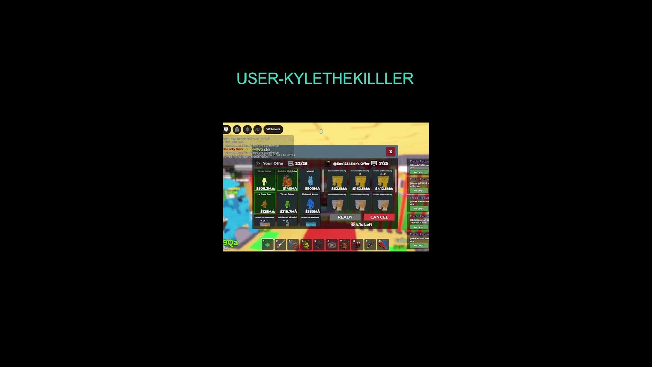 [LIVE] TRADING IN STEAL A BRAINROT | W TRADES