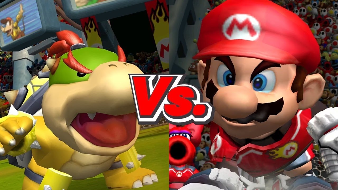 Mario Strikers Charged - Bowser Jr. Vs. Mario