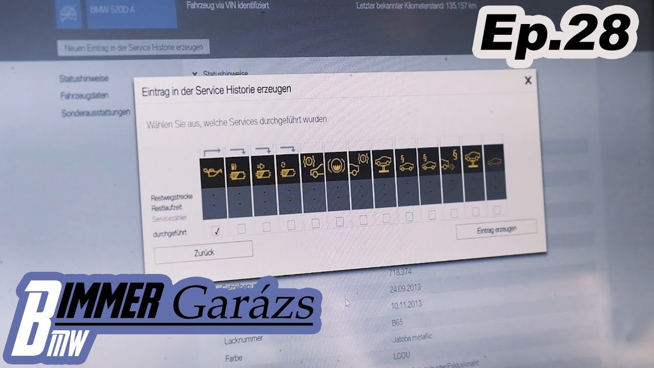 Bimmer Garázs Ep. 28 - Elektronikus vs. papír alapú szervizkönyv. (1.rész)