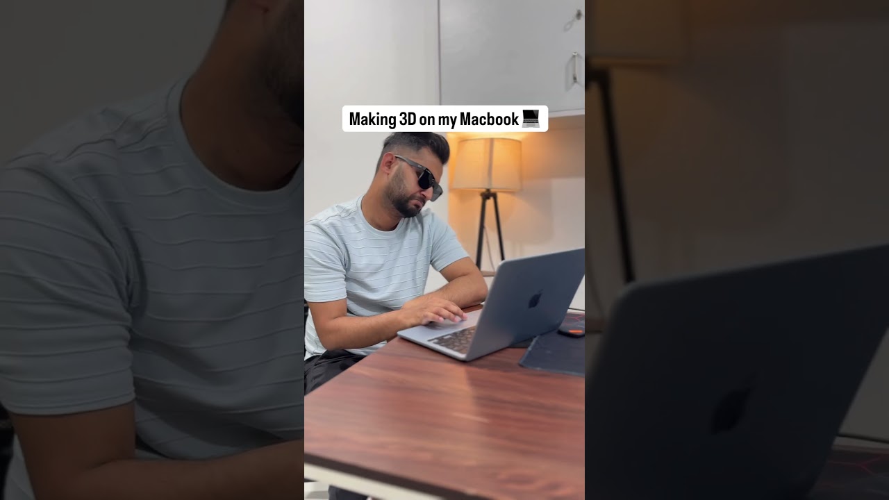 MacBook Tried to Handle My 3D Render #macbook #3d