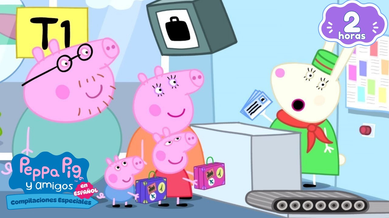 Peppa Pig en Español | VACACIONES AL SOL | 1 - 4 | Episodios completos | Pepa la cerdita