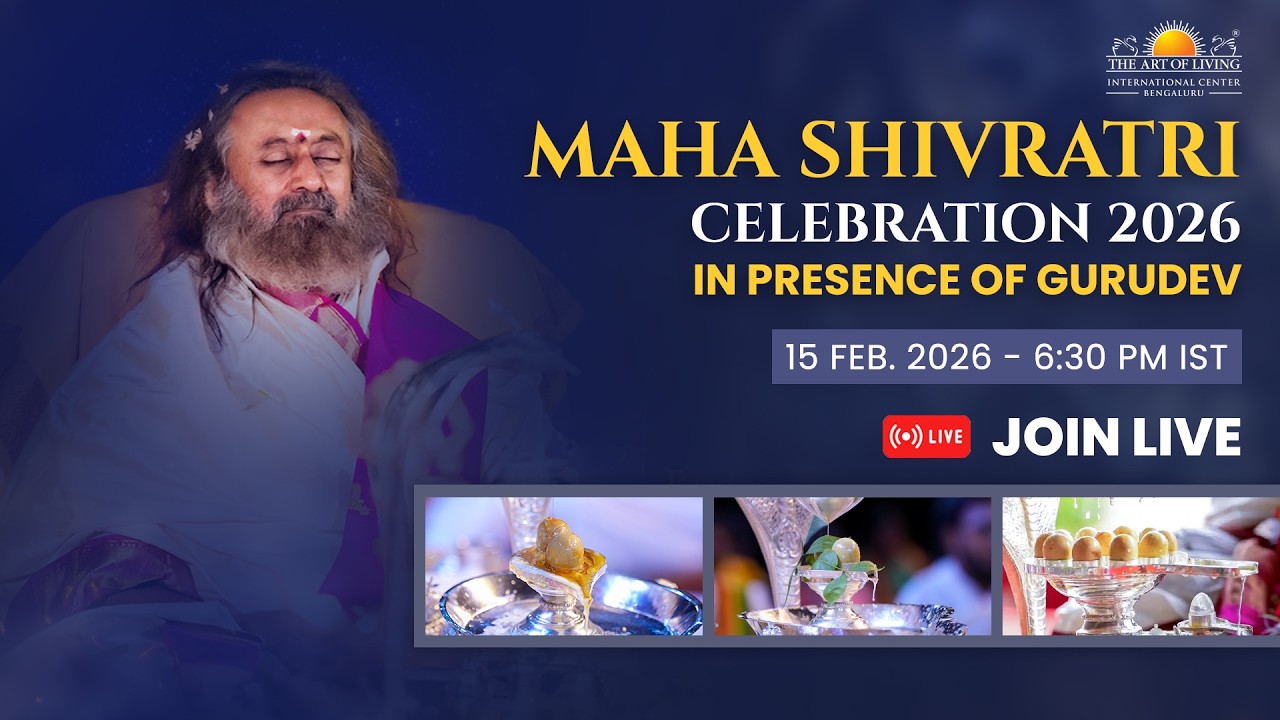 Watch LIVE: Maha Shivratri Celebration with @gurudev | 15 Feb. 2026, 6:30 PM IST