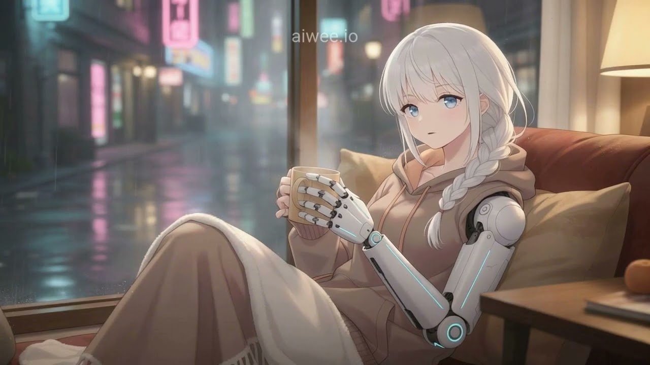 lofi hip hop radio ☼ neon rain vibes to study/relax [3 HOURS] #lofi #work