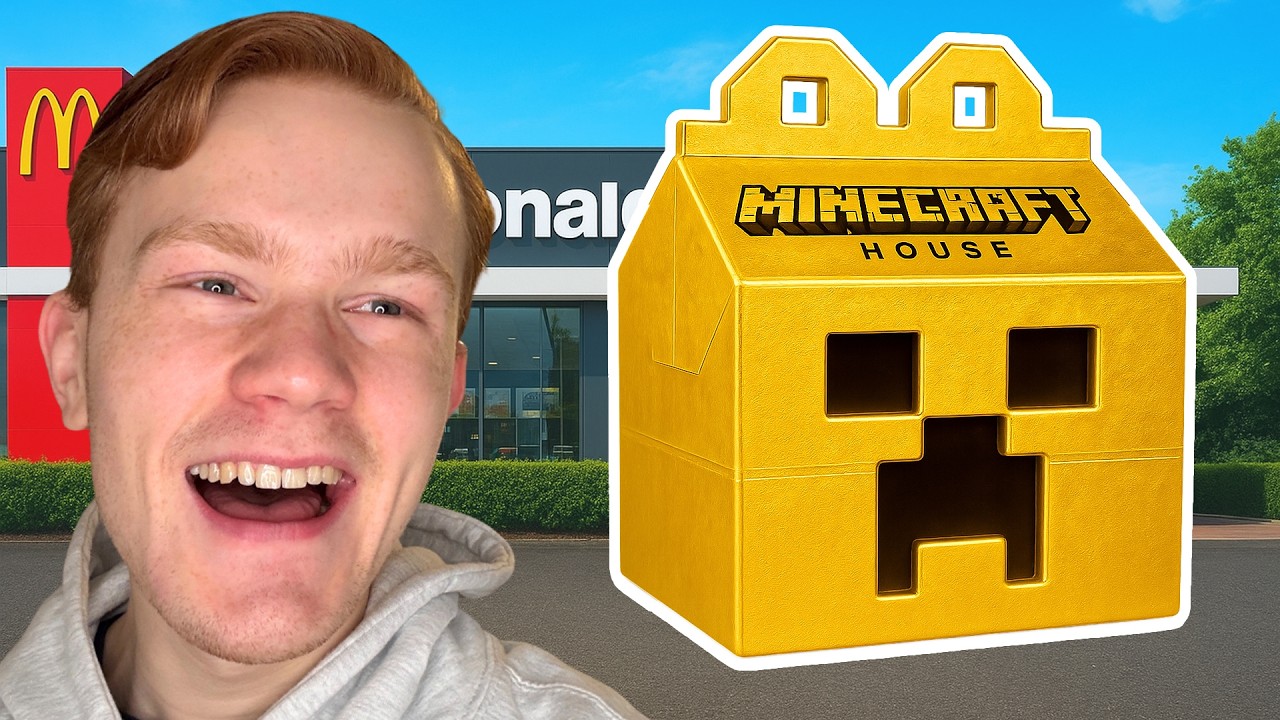 Perik Testar MINECRAFT FILMENS HAPPY MEAL På McDonalds!