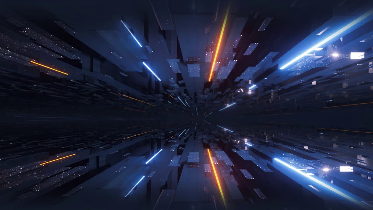 Chill Synth Music Relaxation Screensaver Tech Motion Graphics | 1 Hour Stream Background