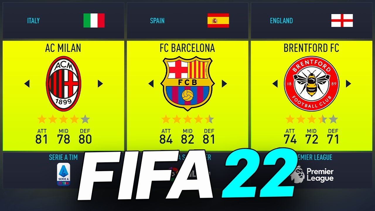 10 TEAMS YOU NEED TO USE IN FIFA 22 CAREER MODE!!😤