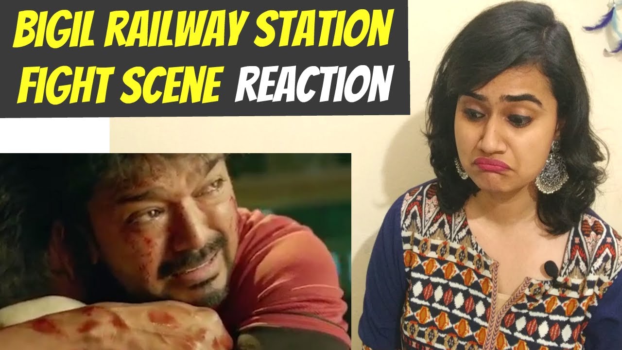 BIGIL | RAILWAY STATION FIGHT SCENE | Reaction Video | THALAPATHY VIJAY | NAYANTHARA