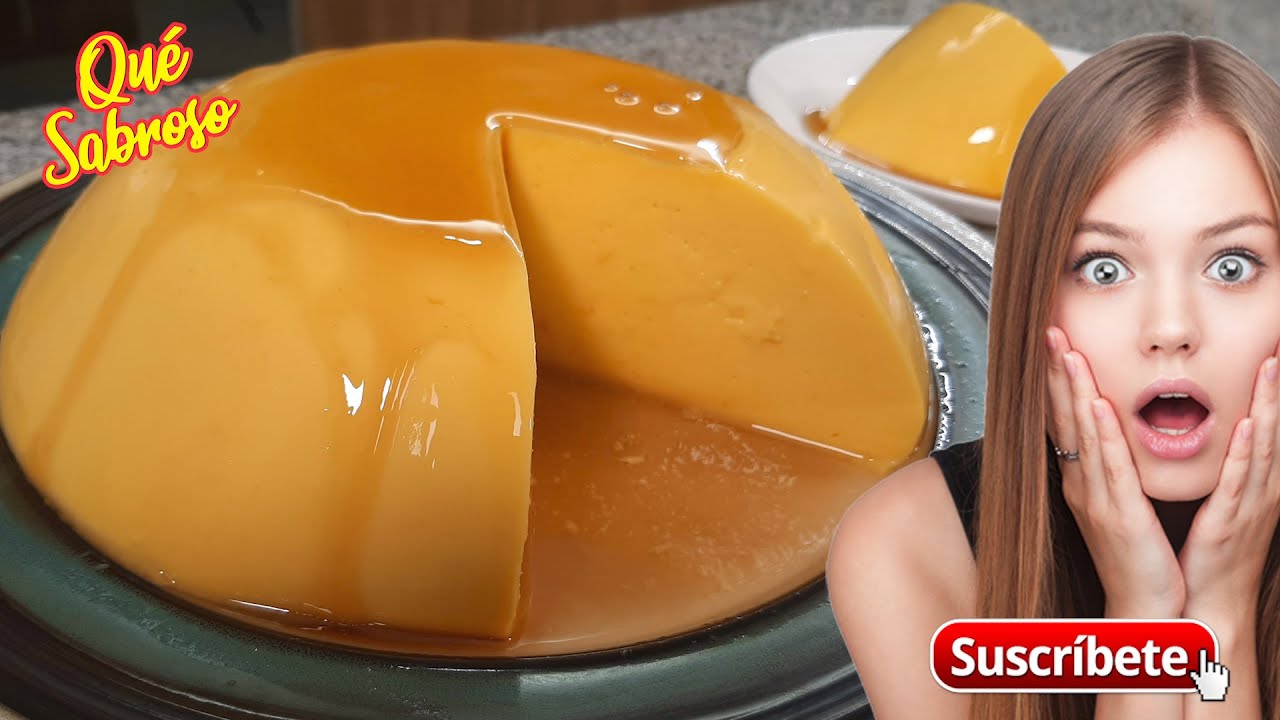 Flan de Mango Sin Horno, Sin Estufa, Sin Huevo y Sin Caramelo Receta Fácil 🥭🥭🥭