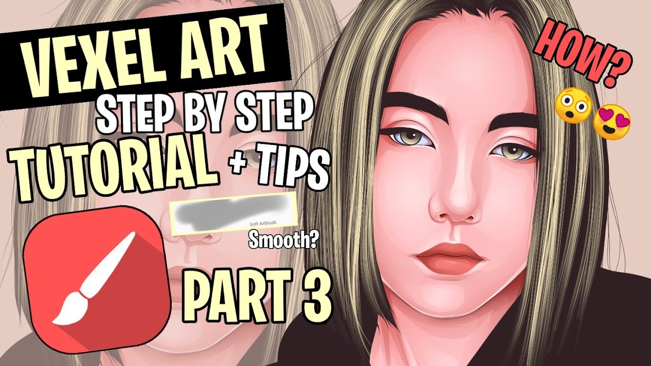 VECTOR / VEXEL ART TUTORIAL [ PART 3 ] SKIN SHADING AND BLENDING | INFINITE PAINTER