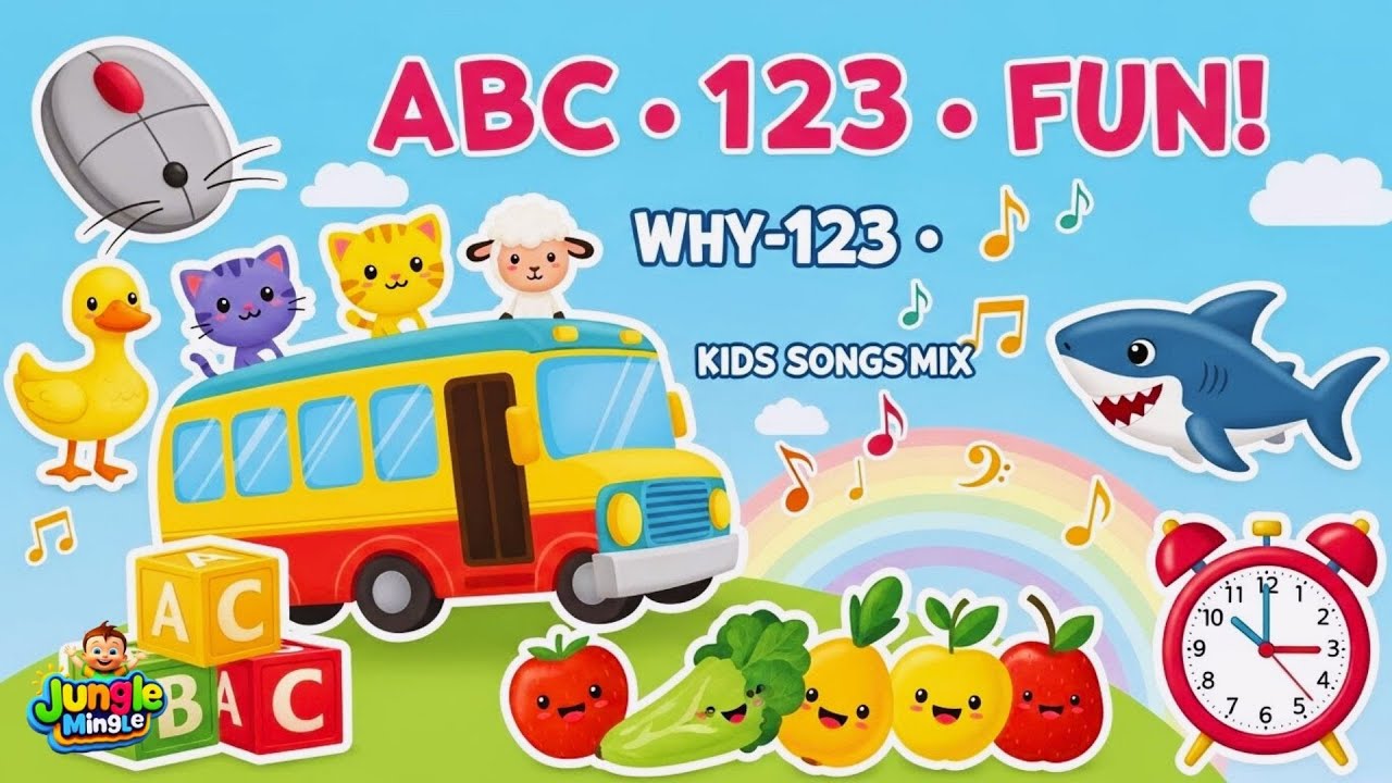 Ten Little Duckies & Nursery Rhymes 🎵 Fun Learning, Dance & Lullabies | JungleMingle