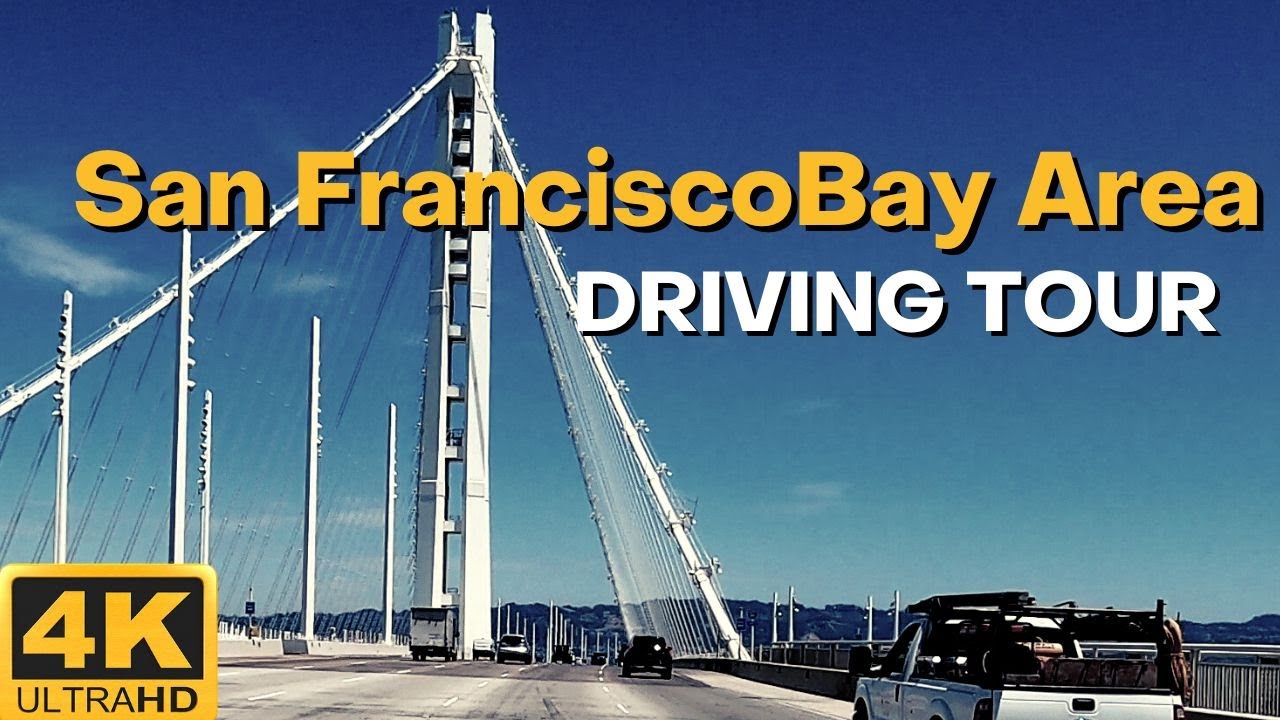 SCENIC DRIVE OF SAN FRANCISCO BAY AREA IN CALIFORNIA USA | VIRTUAL DRIVE 4K