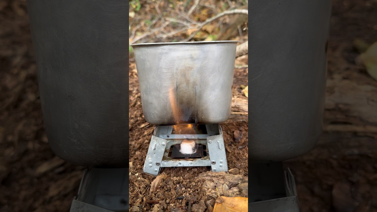Using an Esbit stove to shave, WW2 style #ww2history #reenacting