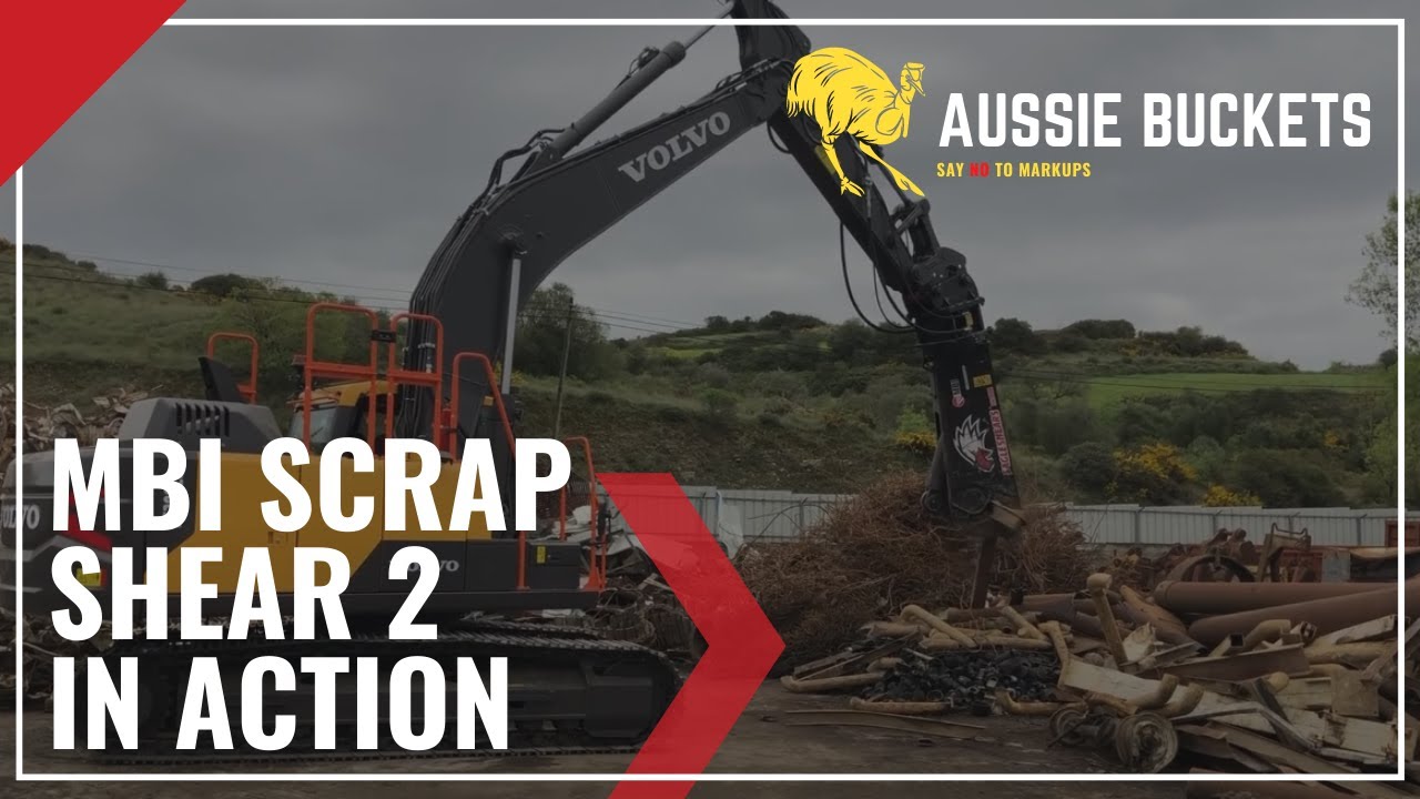 Aussie Buckets MBI Scrap Shear 2 In Action | Aussie Buckets