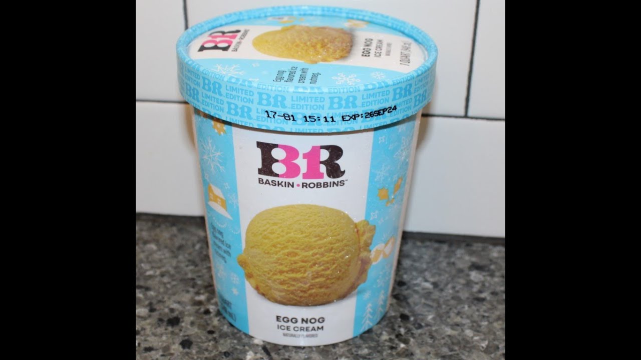Baskin Robbins Egg Nog Ice Cream Review