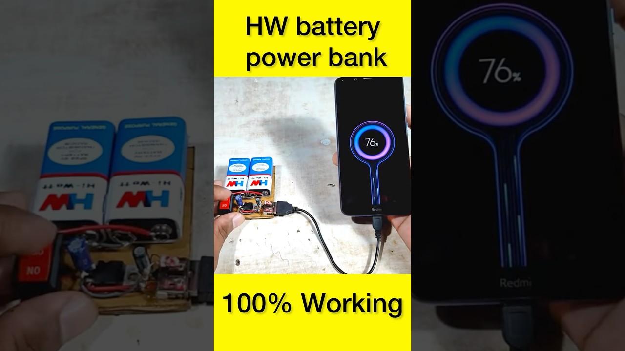 9v HW battery power bank making
