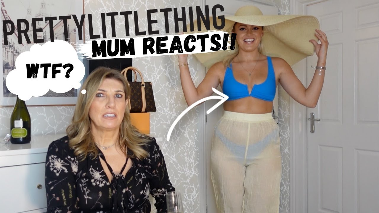 MY MUM REACTS TO MY PRETTYLITTLETHING OUTFITS!!! | TRY ON SPRING OUTFITS!!!