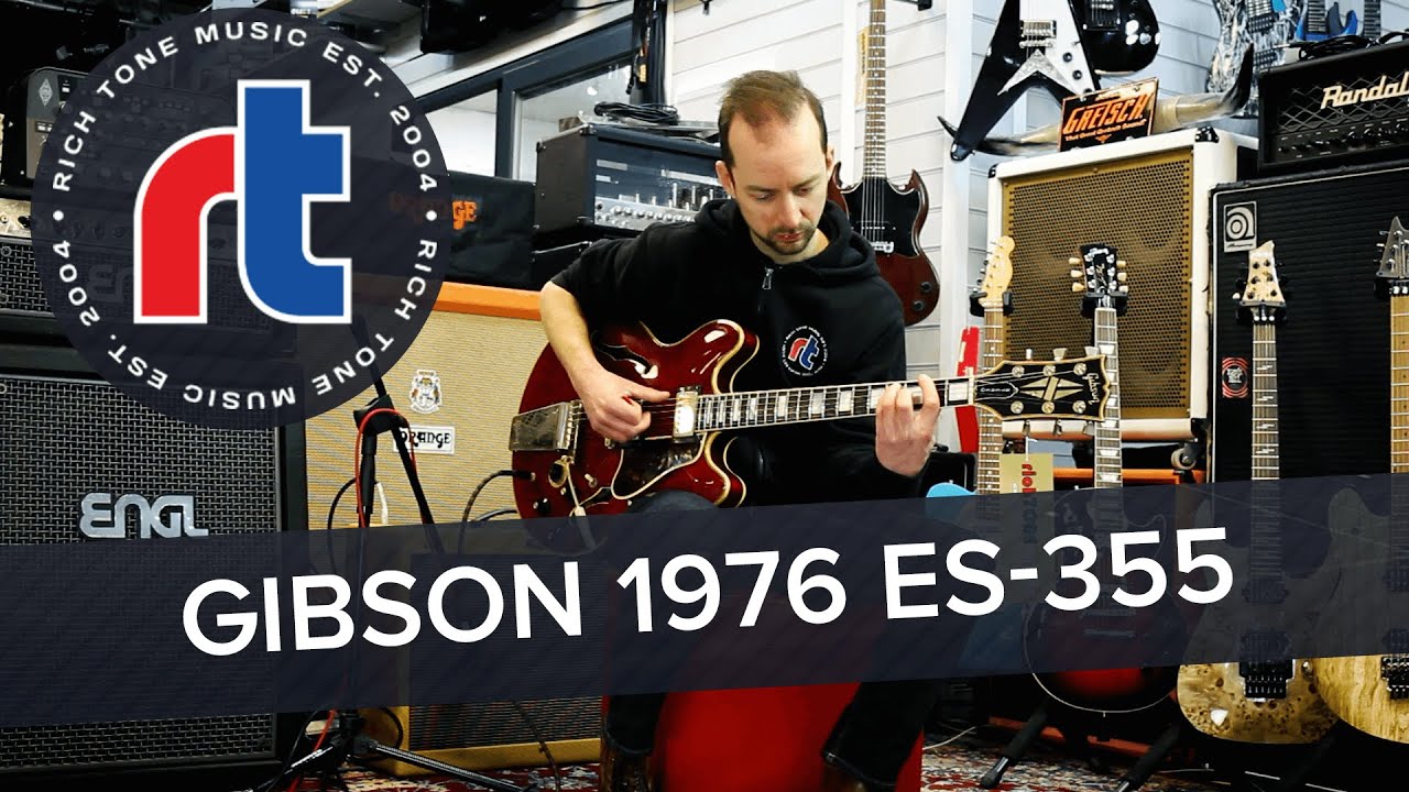 Rich Tone Music: Gibson 1976 ES-355 TDSV with Vibrola - Cherry