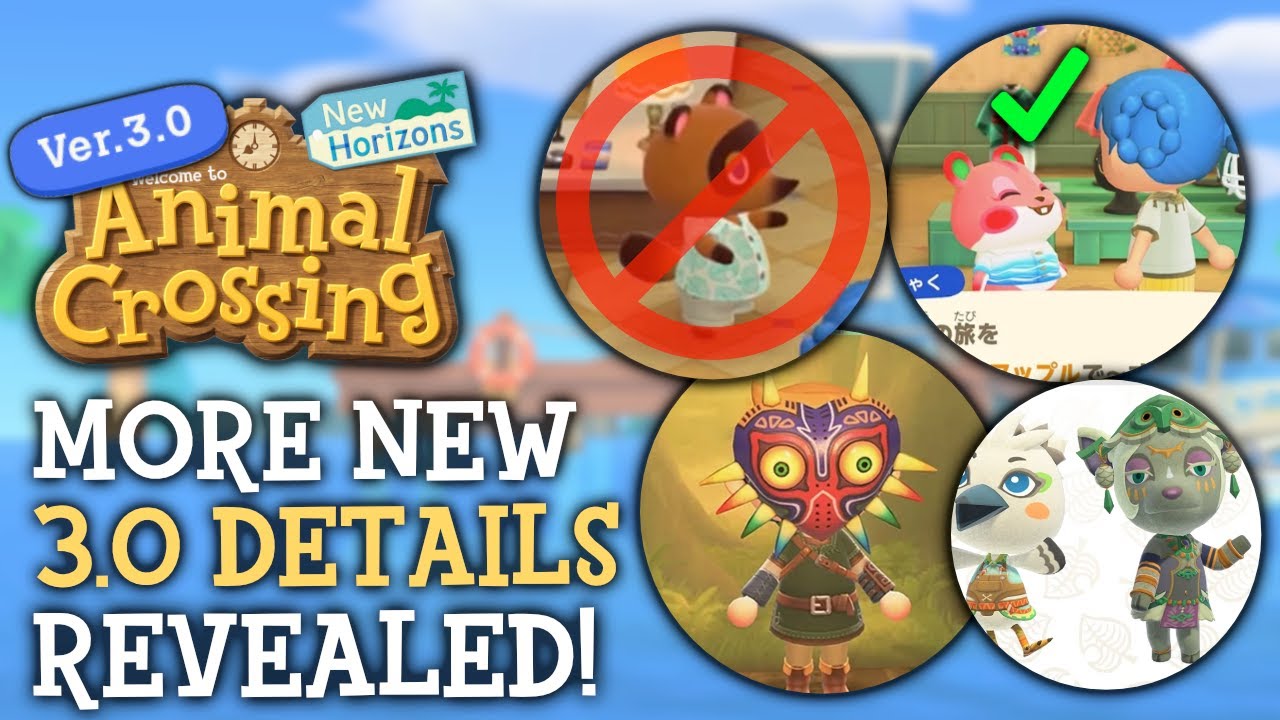 Только что раскрыта информация об обновлении 3.0 — Animal Crossing New Horizons
