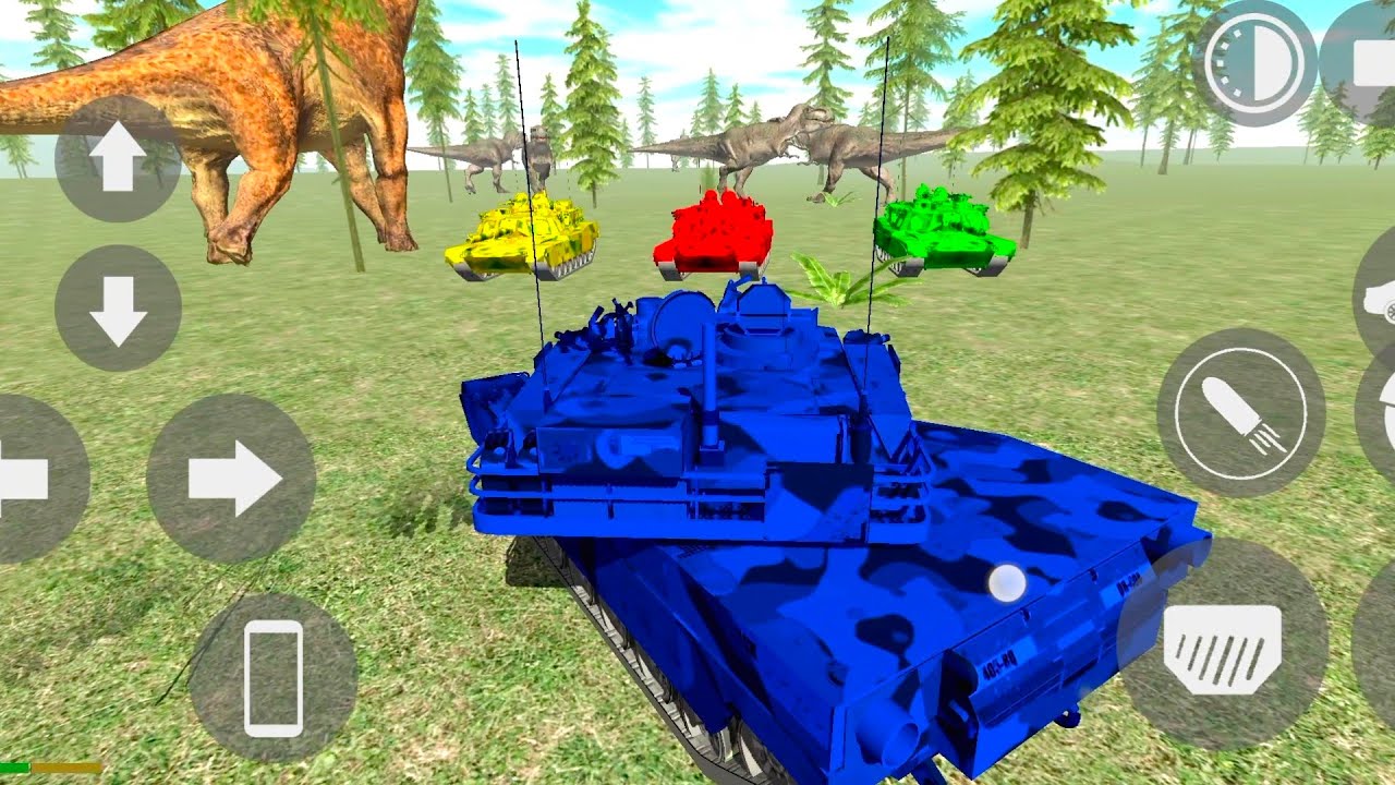Indian Bikes Driving 3D All DINOSAUR attack my New Army tank 