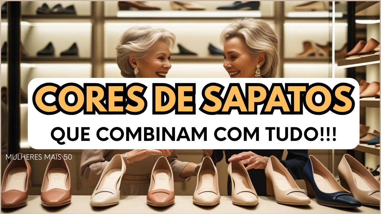 CORES DE SAPATOS QUE COMBINAM COM TUDO- MODA MAIS 40 anos