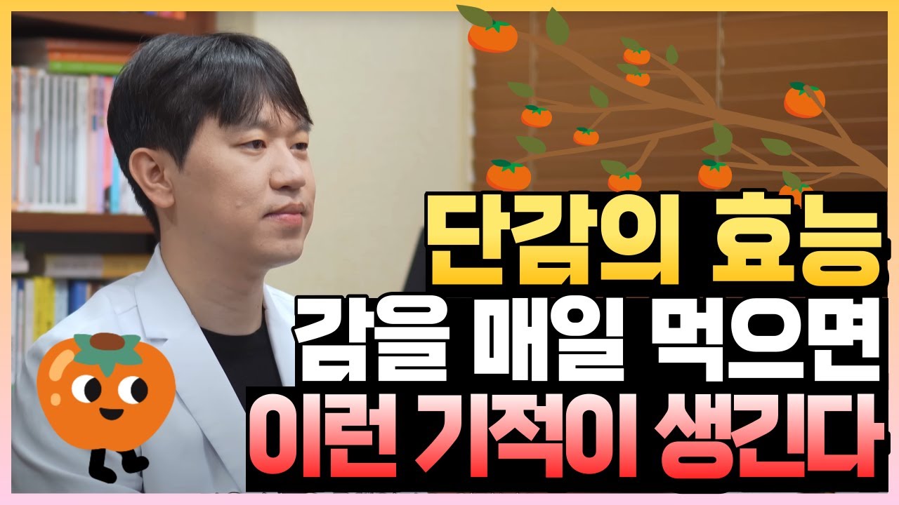 감의 놀라운 효능 7가지, 감을 매일 먹으면 이렇게 놀라운 효과가 생깁니다.