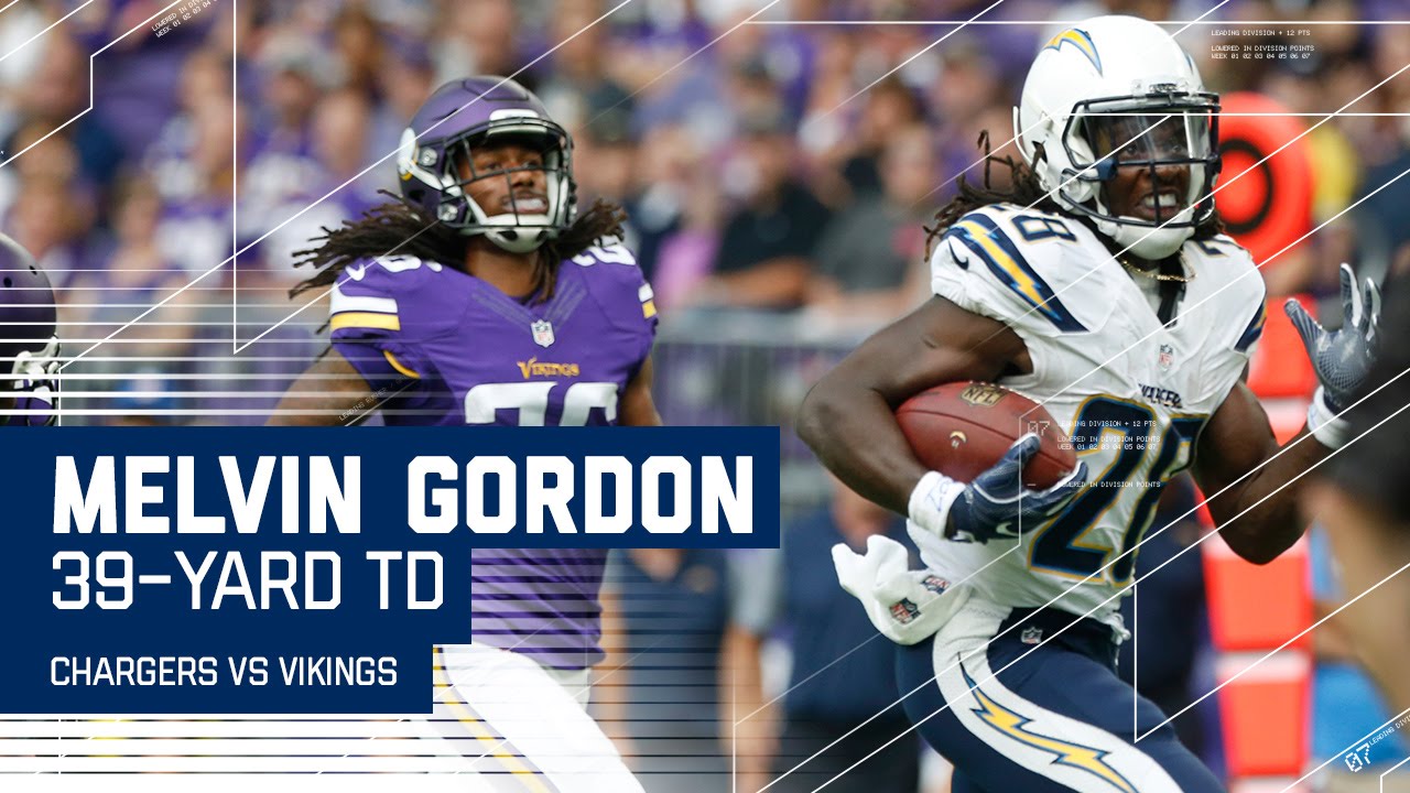 Melvin Gordon's 39-Yard TD Run! | Chargers vs. Vikings (Preseason) | NFL