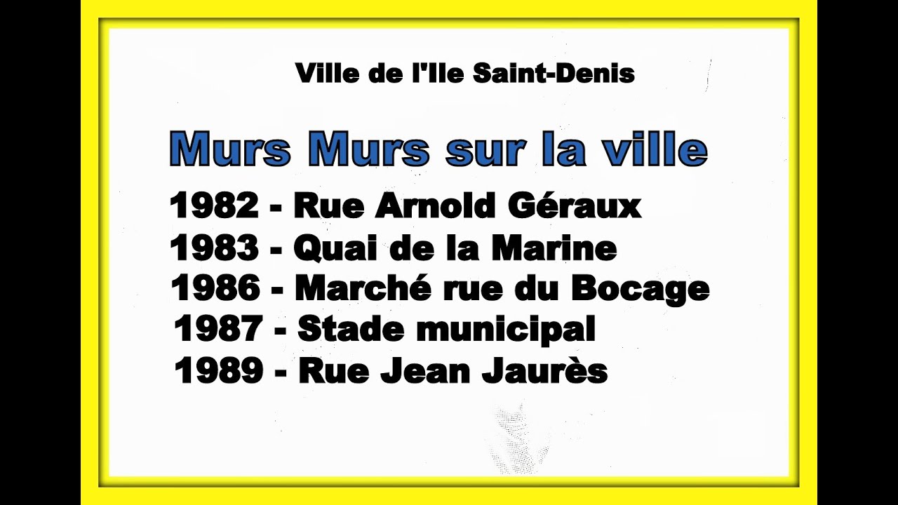 L'Ile Saint-Denis - Murs peints