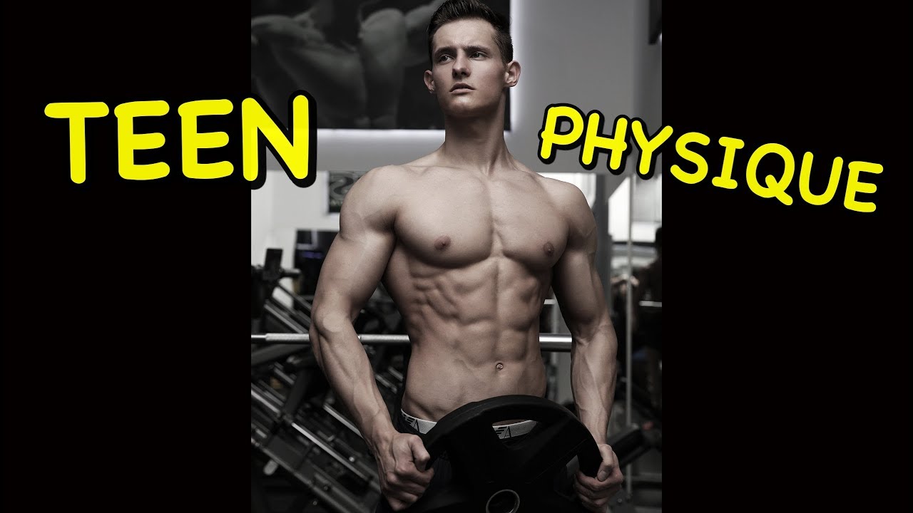 Teen Fitness Model Daan Kempen Gym Workout Styrke Studio