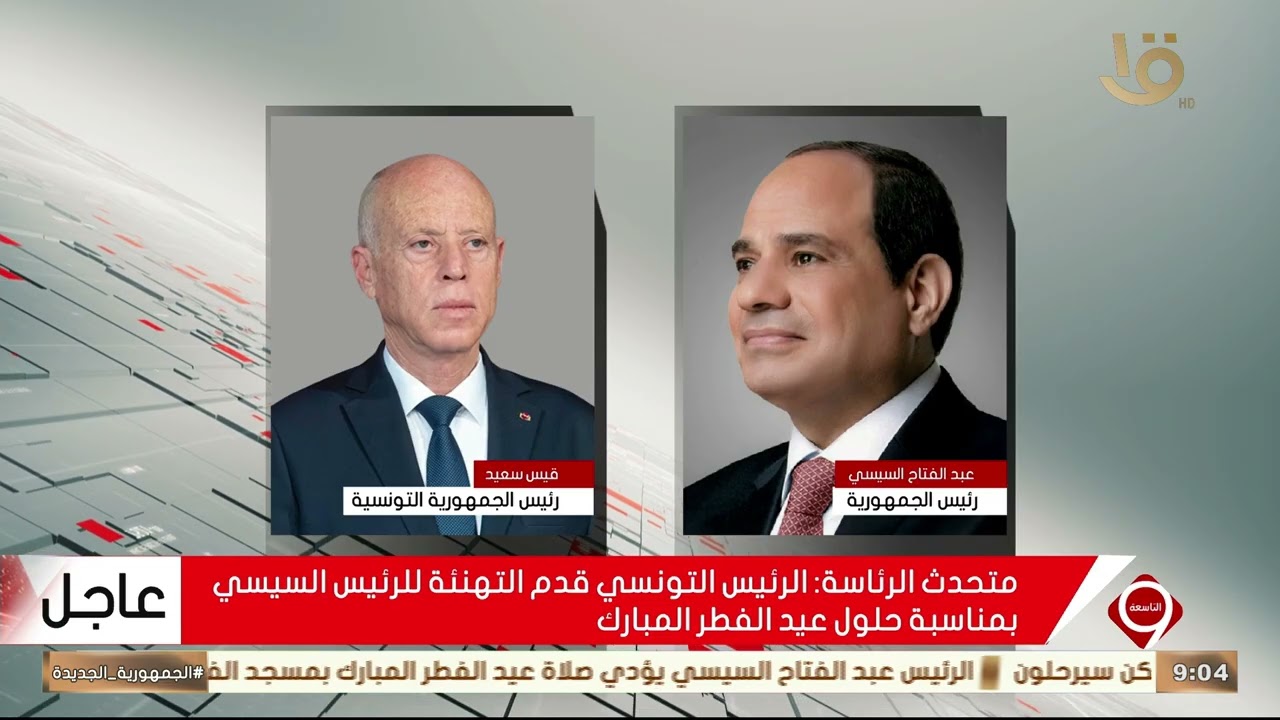 الرئيس السيسي يتلقى اتصالا هاتفيا من الرئيس التونسي قيس سعيد