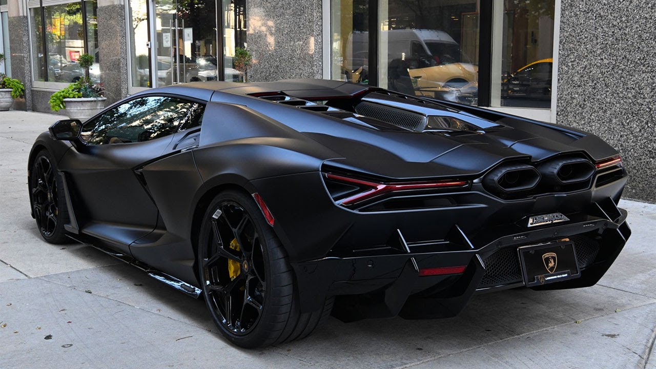 New Cars 2025 Lamborghini Revuelto Matte Black | Interior & Exterior