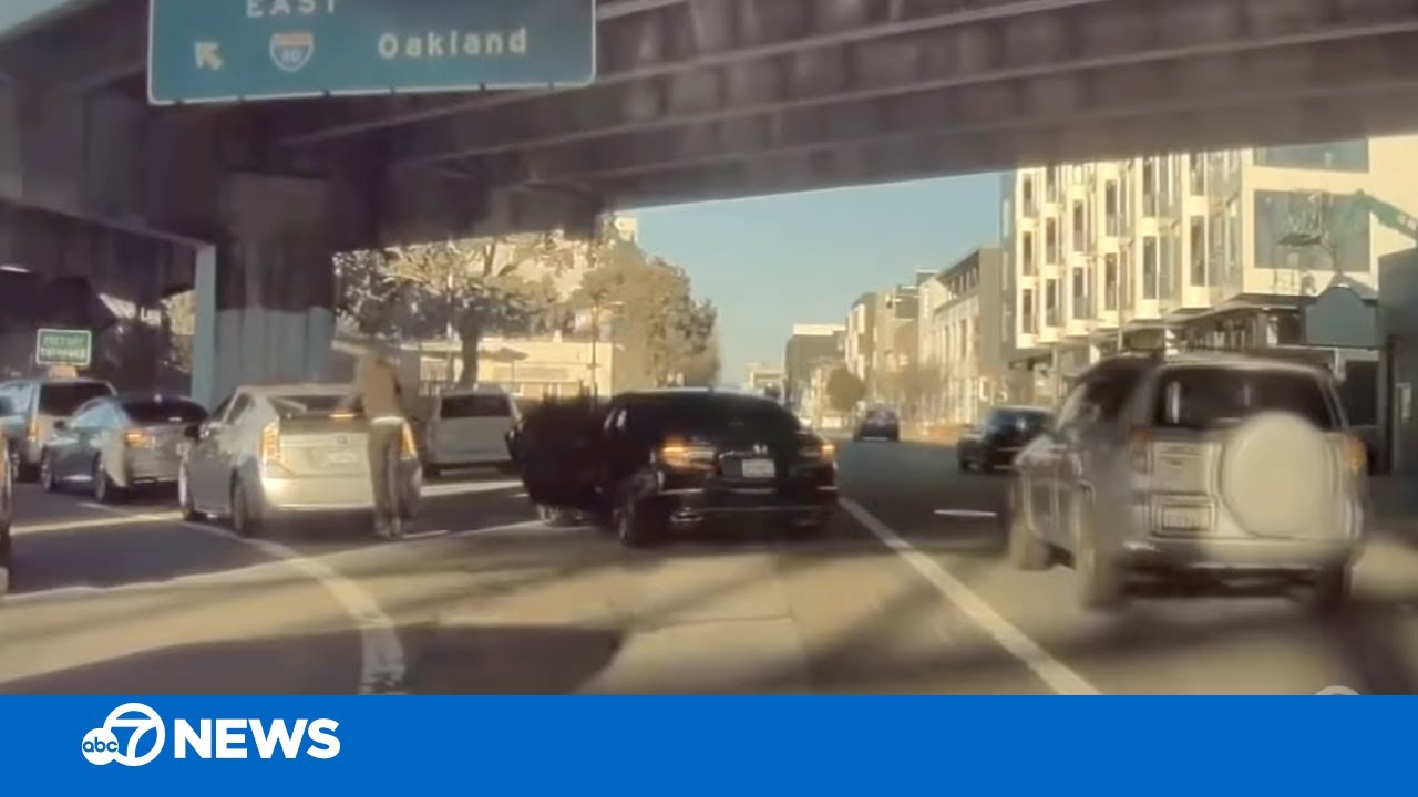 CAUGHT ON CAMERA: Driver robbed while in San Francisco traffic near I-80 on-ramp