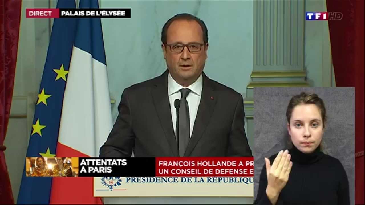 Discours François Hollande - 13 et 14 novembre 2015