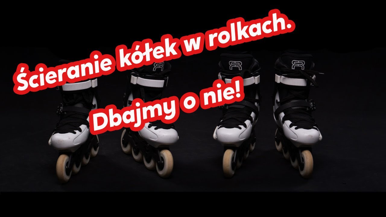 Ścieranie kółek w rolkach przez osoby początkujące lub jeżdżących zawodniczo.