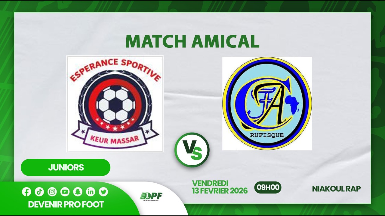 ESPERANCE SPORTIVE KEUR MASSAR VS ANGELO AFRICA / AMICAL