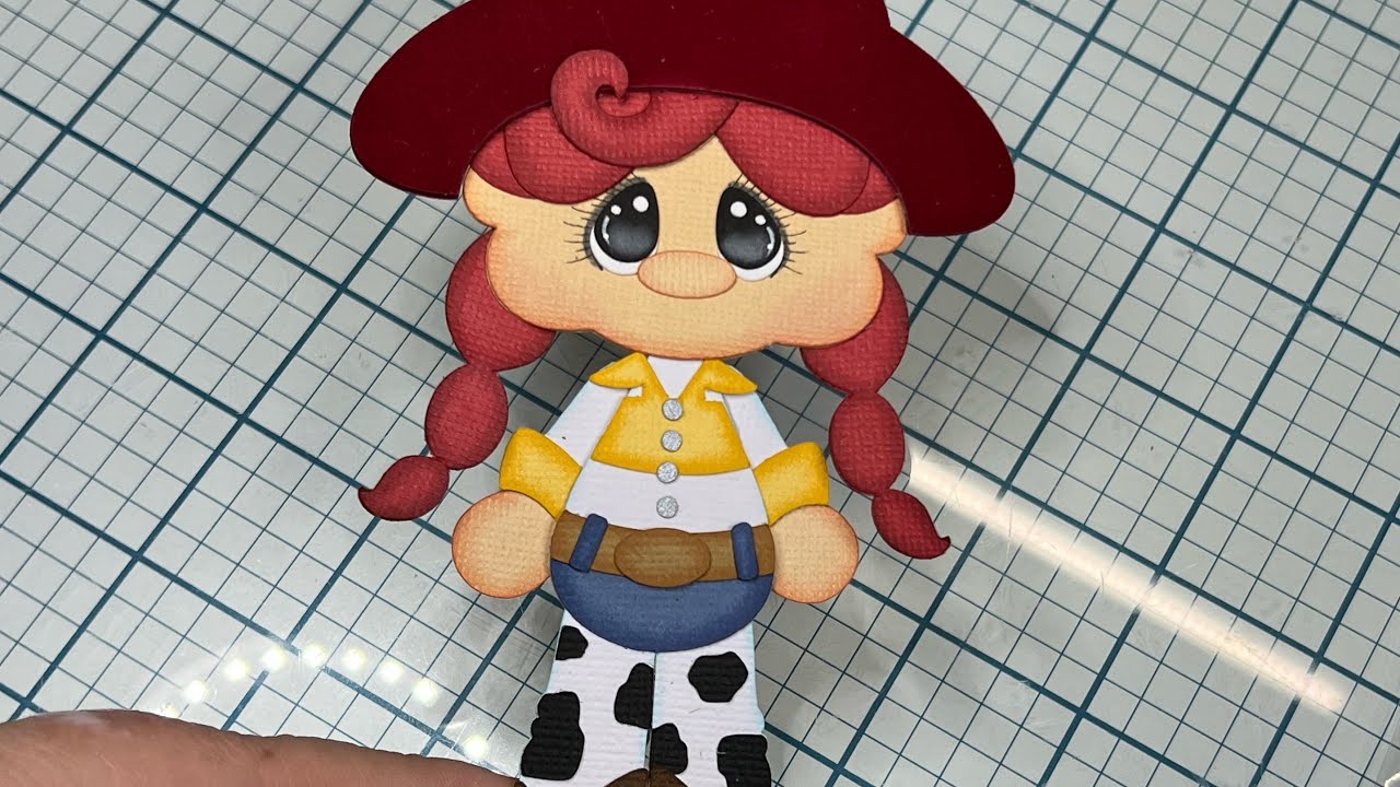 Svg paper piecing girl sheriff #scrapbooking