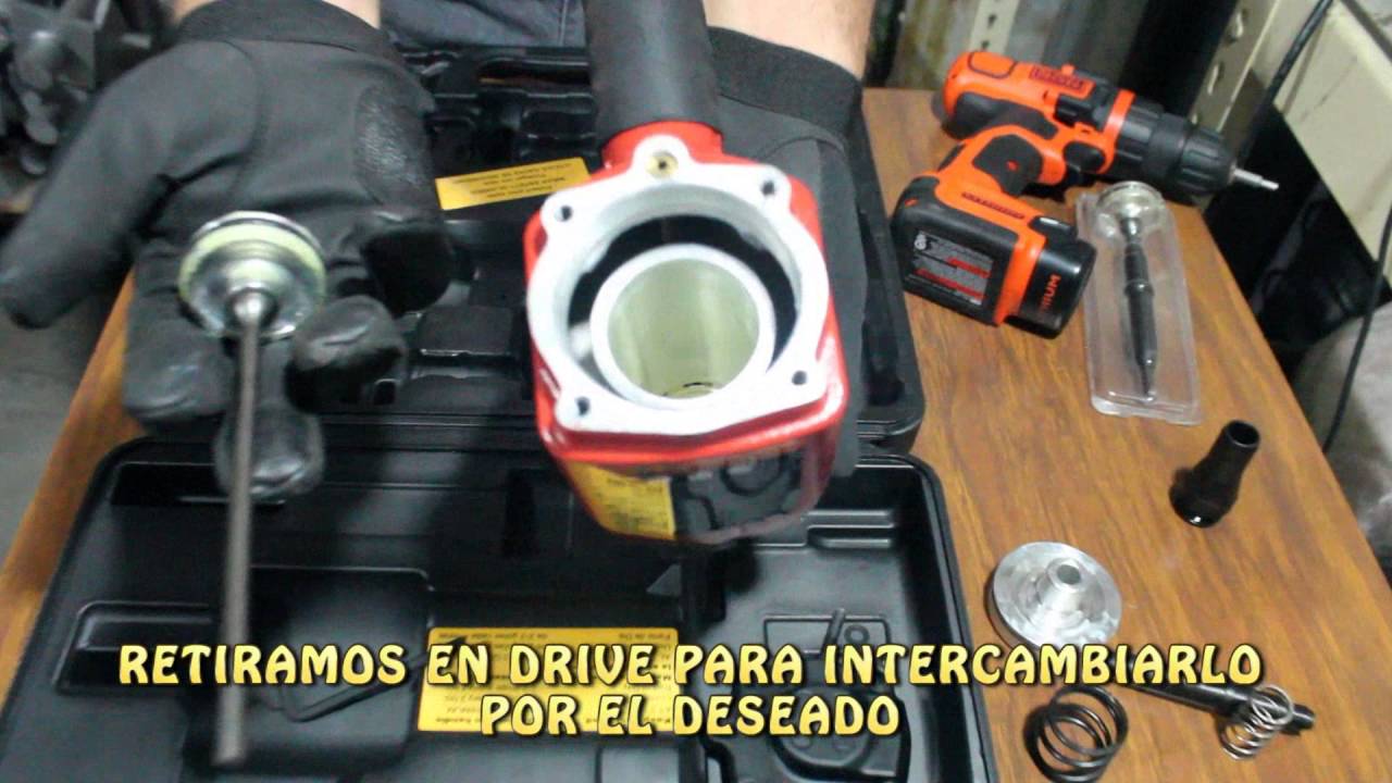 CAMBIO DE DRIVER Y NARICES  (PISTOLA EXPULSA CLAVOS)
