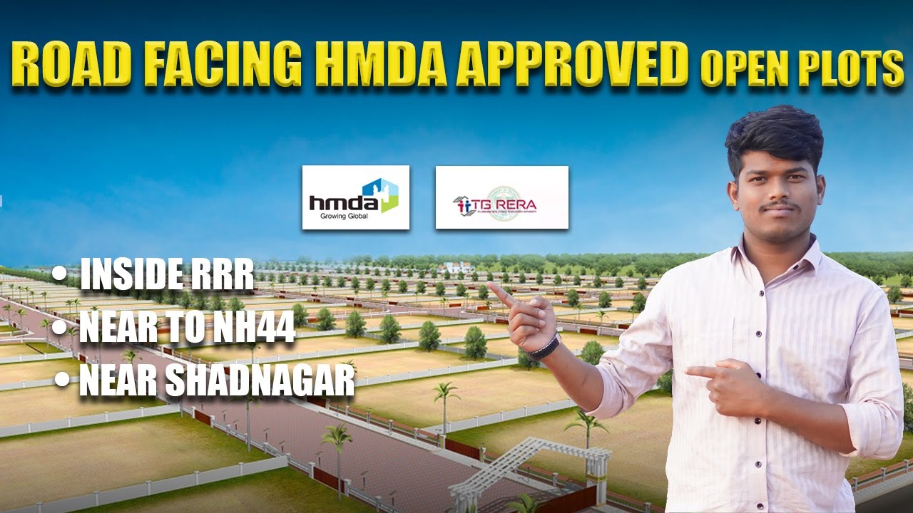 HMDA & RERA Approved Open Plots in Shadnagar | Road Facing Plots near Bangalore Highway