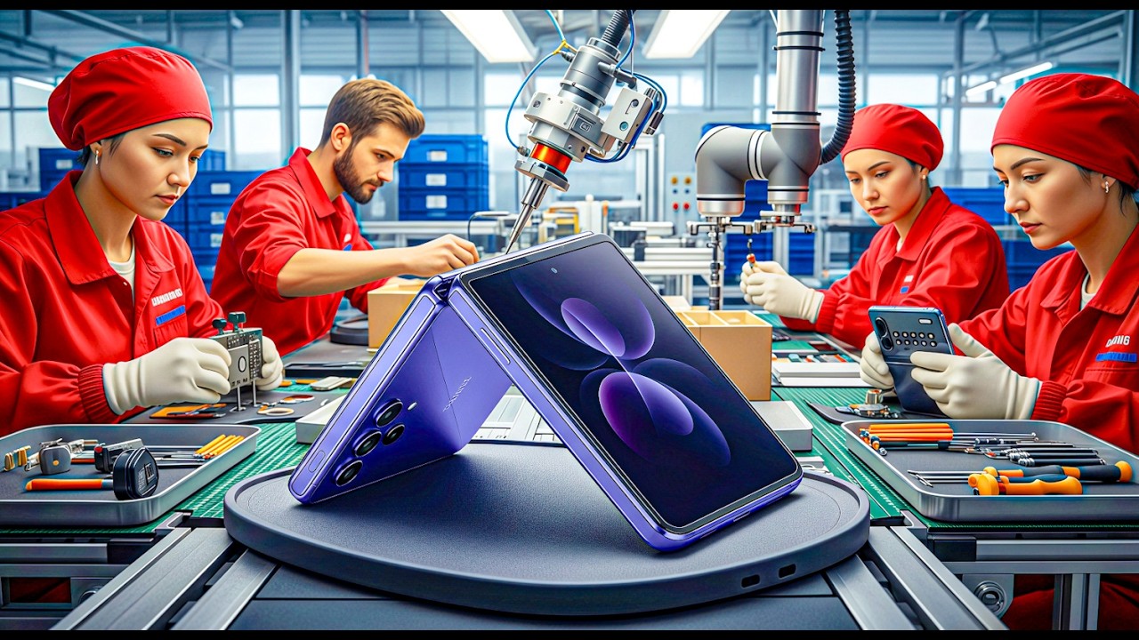Inside the Samsung Z Fold Factory – Full Process: How Luxury Phones Are Made