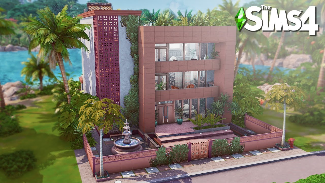 Tomarang Modern Apartment | The Sims4 Stop Motion Build | NoCC |【シムズ４建築】