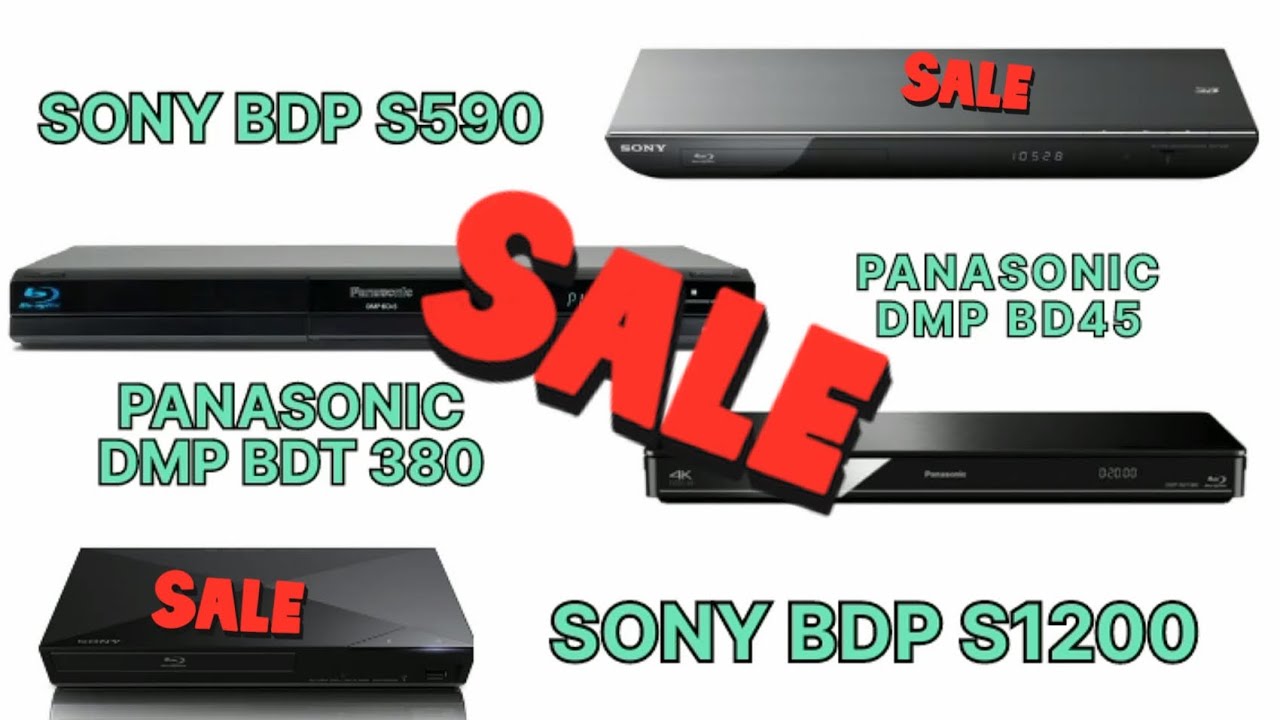 SONY BDP S590 | PANASONIC DMP BD45 | PANASONIC DMP BDT 380 | SONY BDP S1200 (Used For Sale) #sale