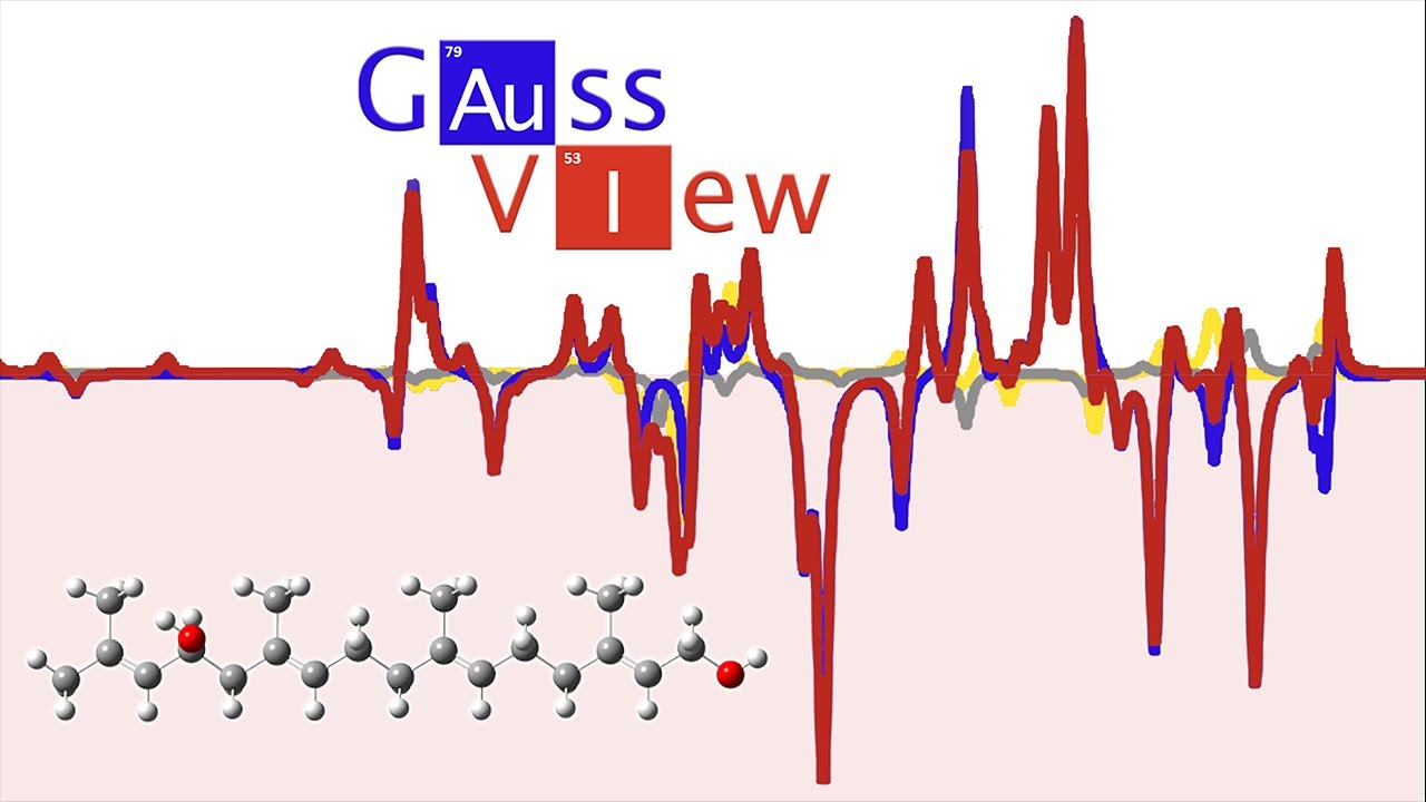 Плагин GaussView 6 GMMX: пример использования в VCD Spectrum.