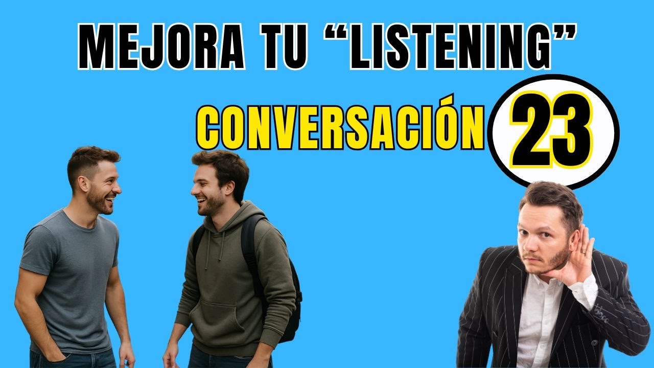 👂Mejora tu ESCUCHA de INGLÉS con esta técnica.👂 CONVERSACIÓN 23🔊
