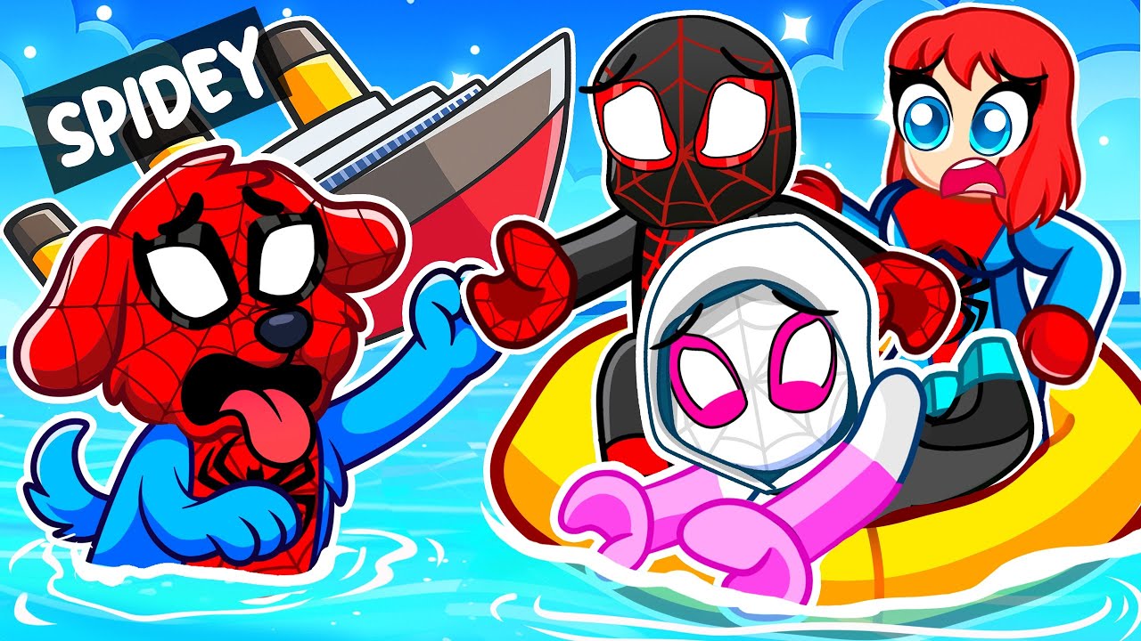 Spiderman Became a DOG and Got TRAPPED On A SINKING SHIP! (Roblox)